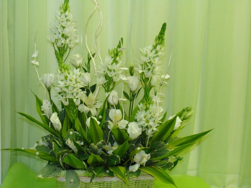 Композиция из живых цветов Прованс