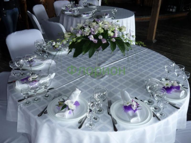 Цветы для оформления гостевых столов Сирень (А)