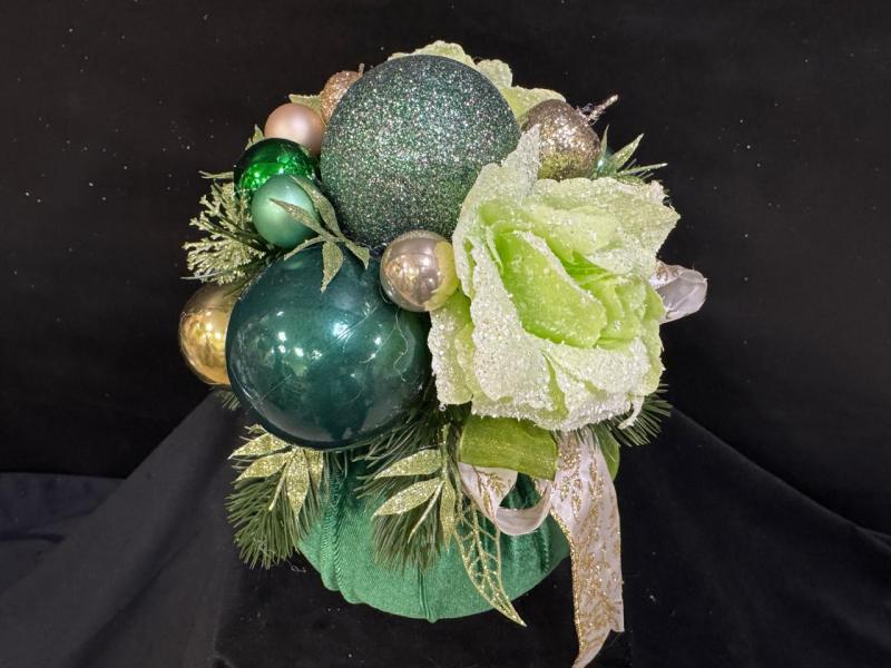 Клон из Новогодняя композиция Бархатный шар зимы 2 (А)