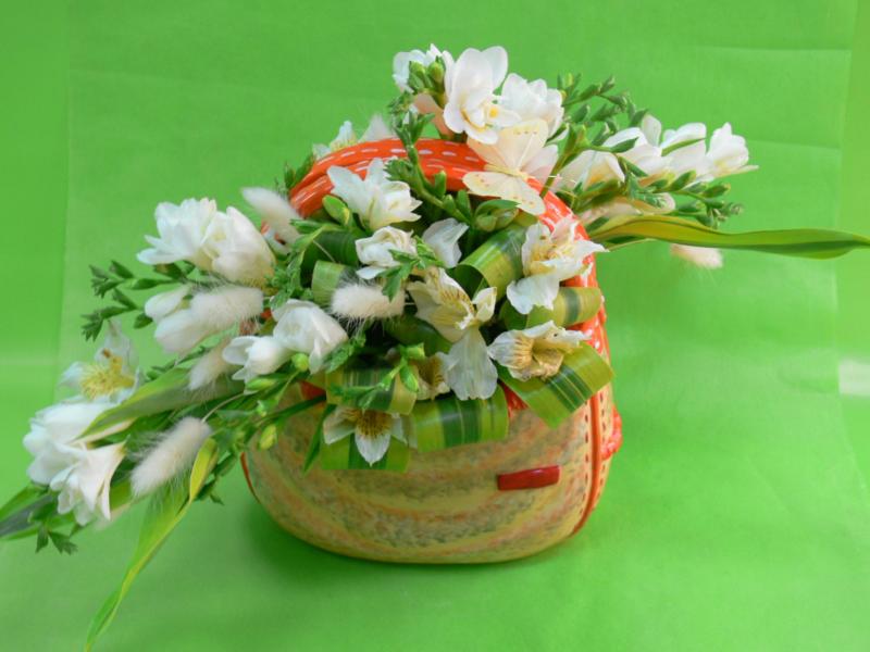 Композиция из цветов Сумочка