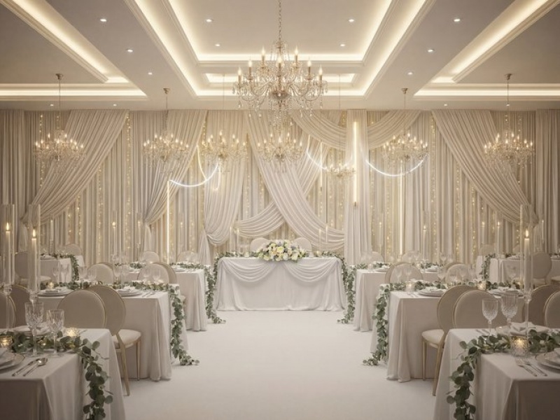 Композиция на свадебный стол Союз двух сердец 