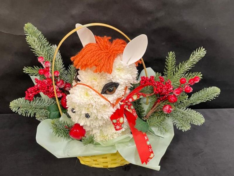 Лошадка из цветов Лавры победителя