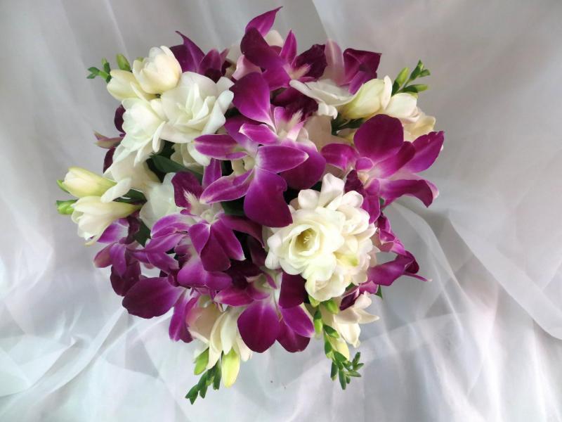 Свадебный букет с орхидеей Нежность