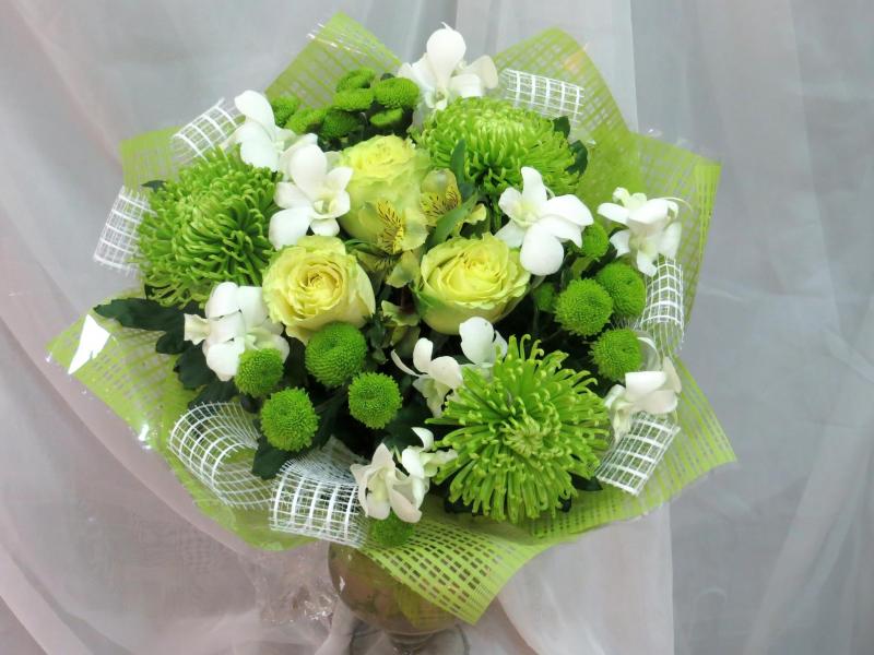 Букет цветов Зеленые кружева