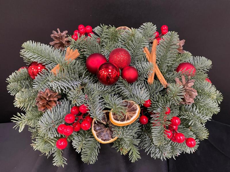 Солнышко мелькнуло 1 Новогодняя композиция из нобилиса 