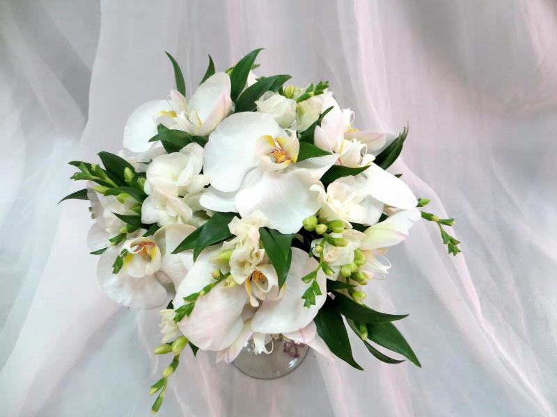 Букет невесты из орхидей Первый день