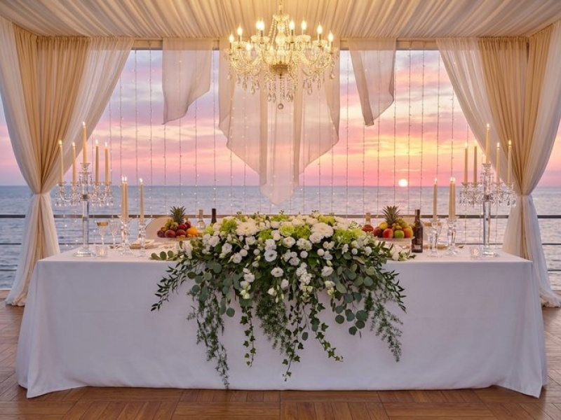 Композиция на свадебный стол Начало пути 