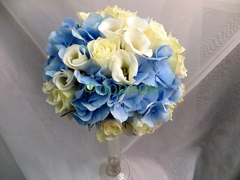 Гортензия букет для невесты из живых цветов