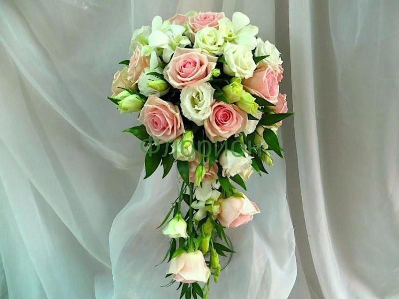 Свадебный букет из роз София