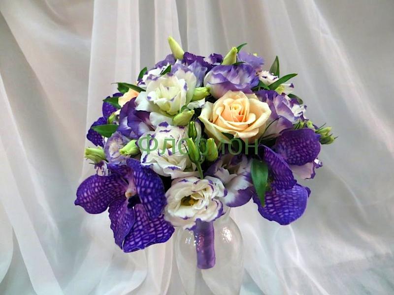 Букет невесты с орхидеей Лера