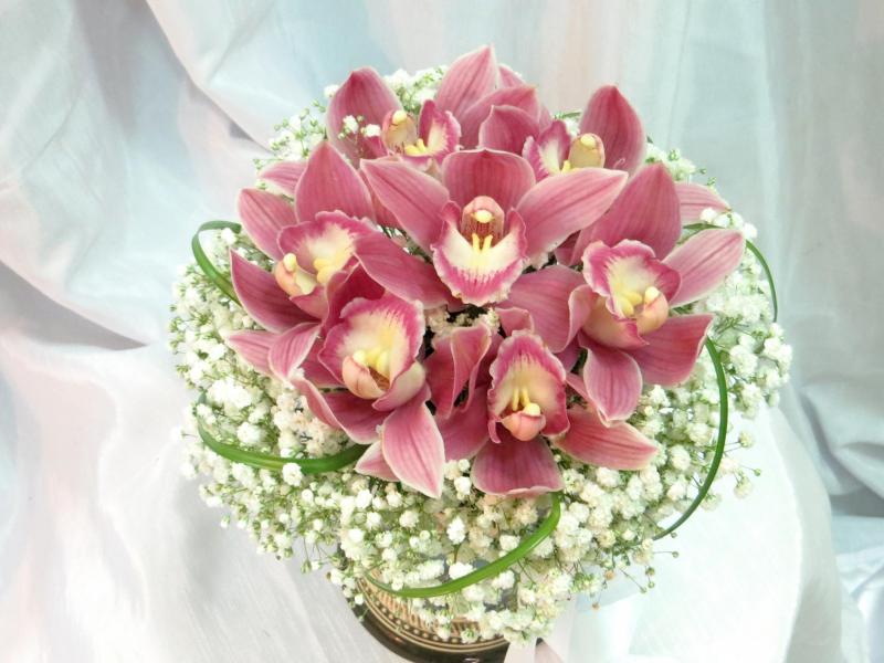 Букет невесты с орхидеей Лотос