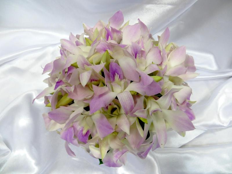 Свадебный букет с орхидеей Мистин