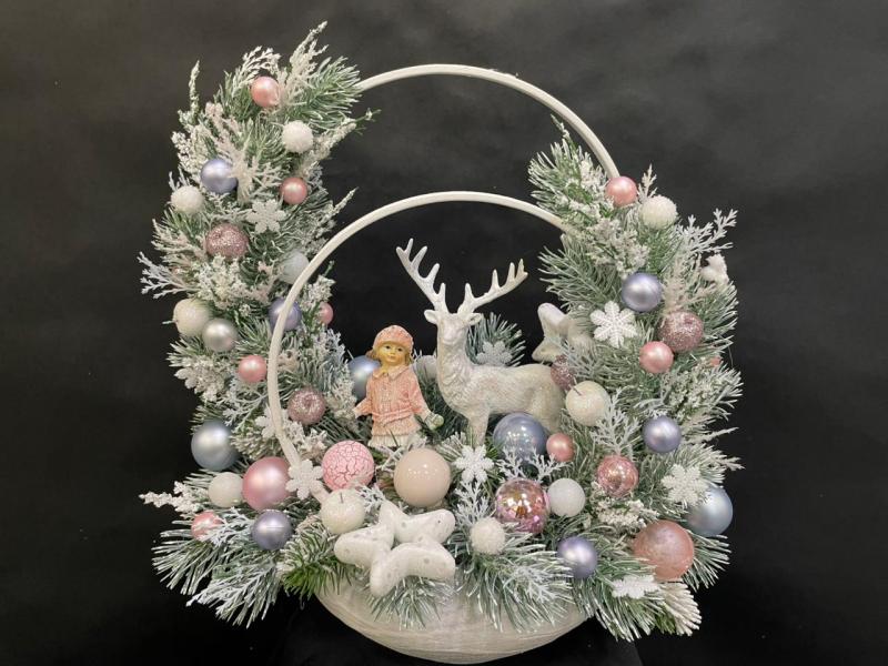 Новогодняя композиция Ты милый ангел настоящий 2