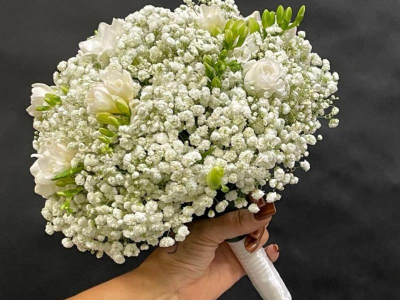 Свадебный букет Снежинка к снежинке