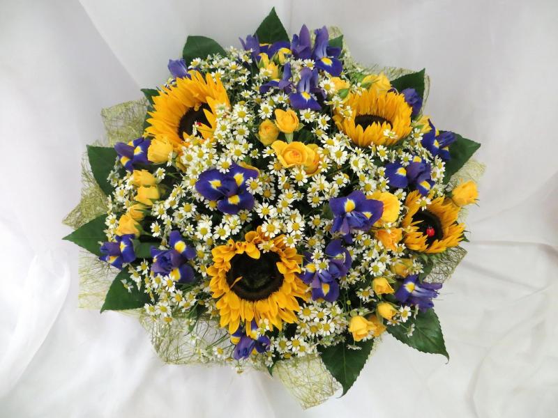 Букет цветов Солнечный - фото композиции