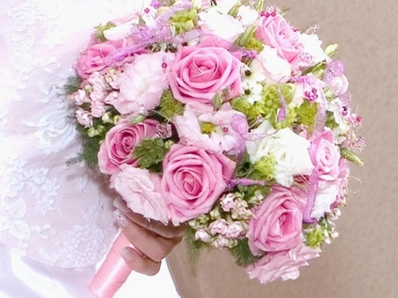 Букет Розовый шар для невесты