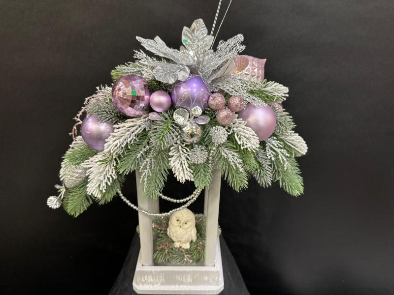 Новогодняя композиция Я в домике