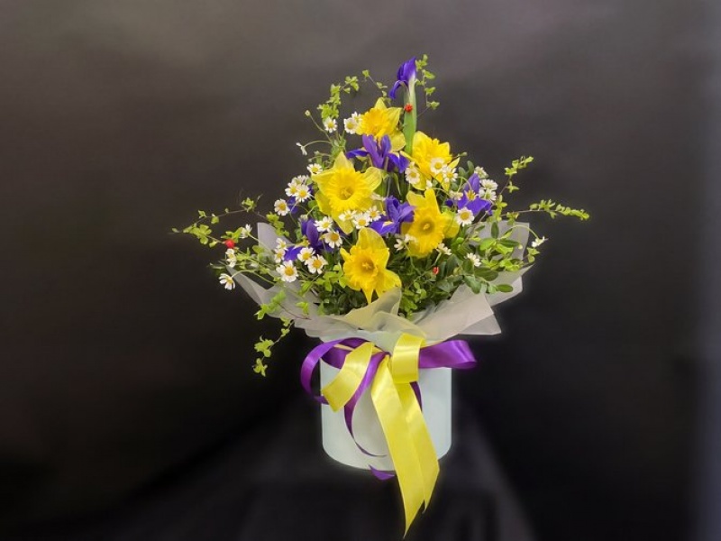 Текстурный микс Цветы в коробке