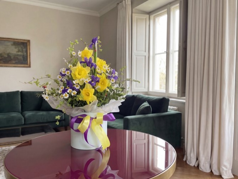 Текстурный микс Цветы в коробке