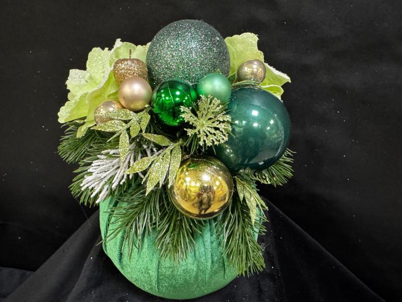 Клон из Новогодняя композиция Бархатный шар зимы 2 (А)