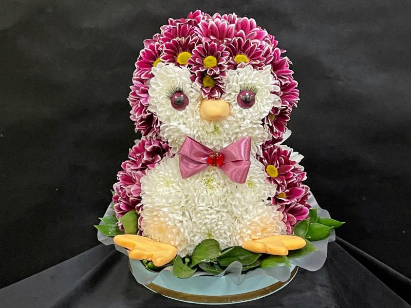 Фигурка из цветов Розовая сказка